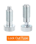 Kickass Rugged Two Pack Spring Plunger Pins M16x2 Thread With 8Mm Pin Diameter Solid Carbon Steel Build and ergonomic knurled grip.