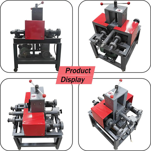 Yokoma Electric Tube Pipe Bender Machine With 15 Round And 9 Square Dies 2.2KW 3HP Motor showcased from multiple angles on a sturdy frame.