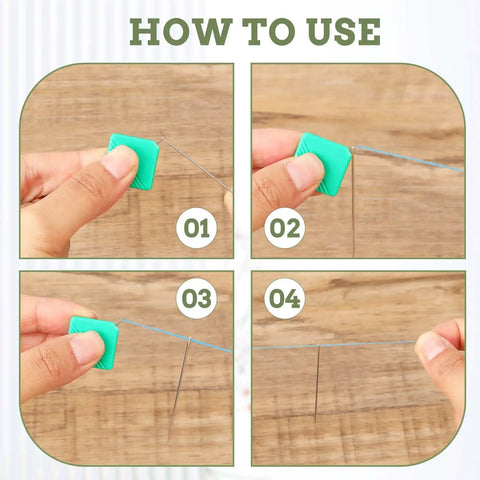 How to use 10 Pack Automatic Needle Threaders For Sewing Machines Self Threading Tool For Embroidery Floss and Hand Sewing