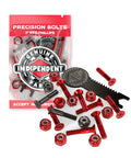 Phillips Hardware Kit For Skateboard Trucks 1 Inch Red Black With Tool Durable Independent Style screws nuts washers