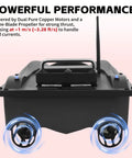 RC Fishing Bait Boat With GPS Positioning Long Range Remote Control showcasing motors and propeller components