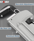 36 Inch Aluminum Pipe Wrench Heavy Duty Straight Pipe Wrench For Plumbing Pros Built To Last With Lightweight Design