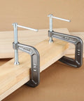 Heavy Duty Steel C Clamp 3 Inch by 4.5 Inch for Woodworking and Home Projects Smooth Swivel Adjustment Ergonomic Grip High Friction Frame