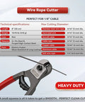 Heavy Duty Pro Grade Wire Rope Crimping Tool And Cutter Kit With 150 Aluminum Sleeve Sets In Three Sizes M1.2 M1.5 M2.0