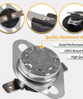 Must-Have RV Furnace Limit Switch Replacement 190 Fahrenheit Safety Overheat Protection For 85-III 85-IV 1522 2334 8516 8520 8525 8531 And Other RV Models Direct Fit For Easy Install And Reliable Performance shown in quality aluminium alloy.