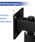 Heavy Duty Adjustable Gate Guide Roller for 4 Inch Thick Sliding Gates, Quiet Nylon Wheel Pulley With Steel Bracket close-up