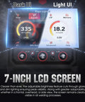 7-inch LCD screen of Six In One MIG Welder With Dual Pulse Tech And LCD Screen 120V To 240V Versatile Welding Machine interface