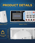 30,000 Counts True RMS Digital Multimeter For Bench Top Lab And Industrial Use With USB Data Logging CAT II 600V dimensions view