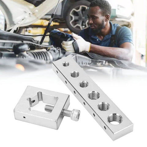 Pro Grade Safety Wire Drill Set With Carbon Steel Jig And Fixture For Diagonal Hole Drilling Through Bolt And Nut Heads