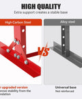 Comparison between high carbon steel and alloy steel frames for 20 Ton Hydraulic Shop Press With H Frame Adjustable Floor Stand Red.
