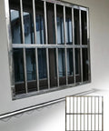 Heavy Duty 304 Stainless Steel Window Security Bars And Balustrades Rock Solid Safety Railings For Homes Decks Backyards installed on window.