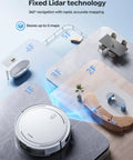 3-In-1 Robot Vacuum And Mop With Boss 5000Pa Suction LiDAR Navigation And Smart Mapping in multi-floor home layout