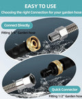 Hydro jet high-pressure wand quick connector options for garden hose fitting sizes, Power Washer Jet Nozzle Wand application.