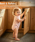 Child opening cabinet door in a kitchen showcasing Straight Up Heavy Duty Soft Close Cabinet Hinges For Full Overlay Kitchen Doors And Closet Folds Smooth As Butter Steel Build Ditch The Clank Corner Cupboard Hardware And Pantry Storage.