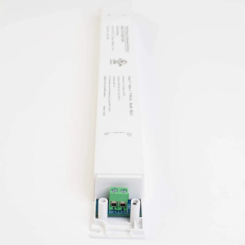 24V UL Listed Triac Dimmable LED Driver And Transformer For Constant Voltage Power Supply Plug And Play, end view.