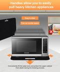 Microwave on Two Pack Heat Resistant Air Fryer Mat Set 15 By 18 Inches Each With 2 In 1 Sliding Caddy, countertop protection