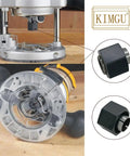 Half Inch Router Collet Chuck And Nut Replacement Self Releasing Design fits most popular routers with heavy duty build for quick bit changes.