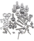 Built Different Heavy Duty 304 Stainless Steel Metric Fastener Assortment Kit Covering M2 Through M6 with screws and nuts