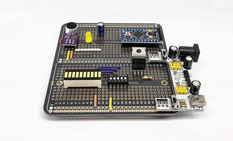 Large PCB Prototype Board Kit With Solderable Breadboards For Electronics Projects Gold Plated 6 Pack Black Compatible With Arduino Nano