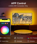 Smart TV LED Backlight Strip 9.2Ft RGB Mood Lighting With WiFi App Control Works With Alexa And Google Home Music Sync 16M Colors