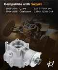 Rock Solid Rear Differential Assembly For Suzuki Ozark Ltf250 And Quadsport Ltz250 Atv 2002 To 2014 heavy-duty gearbox close-up view.