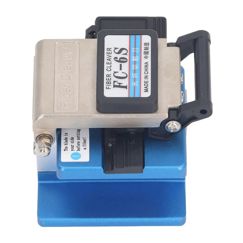 Fiber Cleaver Tool Kit 0.5 Degree Angle With Tungsten Steel Blade And ABS Storage Case For Pro Grade Optical Fiber Cable Cutting And Terminal Prep, Heavy Duty Aluminum Build.