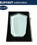 Crystal Glass Trophy and Frame for Sublimation Prints, Heat Press Ready, Varied Sizes 80mm to 240mm, Flat Surface Award Plaque
