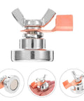 Heavy Duty Magnetic Welding Ground Clamp For Fast Attachment On Metal Rods Posts Railings And Tables, silver iron build, secure fit