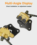 Beefy Front Hydraulic Disc Brake Caliper Assembly And Master Cylinder Kit With Pads Bolt On For 50cc To 125cc Pit Dirt Bikes