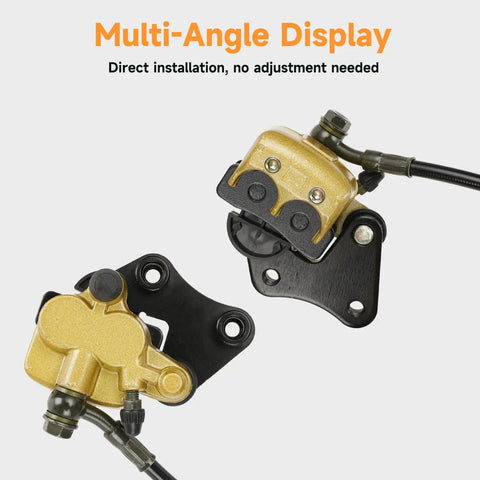 Beefy Front Hydraulic Disc Brake Caliper Assembly And Master Cylinder Kit With Pads Bolt On For 50cc To 125cc Pit Dirt Bikes