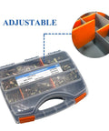 Rivet Nut Kit Set With 860 Pieces Featuring SAE UNC Rivet Nuts Assortment in adjustable case for auto body and heavy duty work