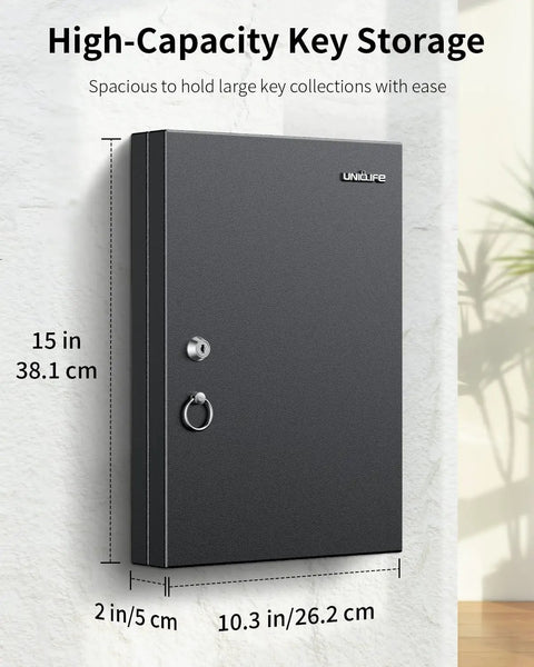 Heavy Duty 32 Position Wall Mount Key Lock Box Bringing Serious Bang For Your Buck This Sleek Black Cabinet holds 15-inch key storage.