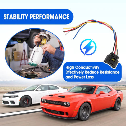 High Conductivity Fuel Pump Connector Wiring Harness Replacement 72182609365 for Dodge Chrysler 2005-2023
