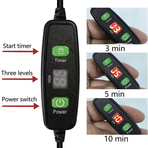 UV Resin Curing Box With Adjustable Brightness 48W 395nm UV LED Curing Light Smart Time Control display with timer and power buttons