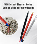 Pro Grade Watch Hands Repair Tool Kit with pusher puller and hand setting levers for precise hour minute second hand installation