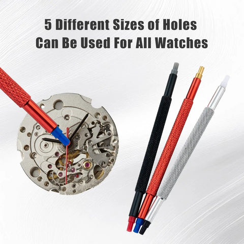 Pro Grade Watch Hands Repair Tool Kit with pusher puller and hand setting levers for precise hour minute second hand installation