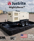 MightyBerm Fuel Spill Containment Berm, 6 Foot By 10 Foot Large With 12 Inch Walls, 448 Gallon Capacity, Made In The USA, Black, 28011.
