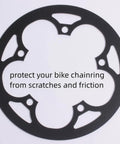 Rugged Aluminum Chainring Guard For 130mm BCD Sprockets 42T 44T 46T 48T 52T 53T 54T 56T 58T 60T Fits MTB EBike Road City And Folding Bikes Beefy Chain Ring Protector Cover For Tough Rides made from sturdy metal