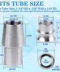 Heavy Duty Chromoly 3 4 16 Heim Joint Rod End For Panhard Suspension Linkage Off Road Jeep Truck Parts tube fitting measurements with dimensions.