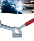 Heavy Duty Antislip Quick Release Horizontal Toggle Clamp With Red Finish for woodworking and welding projects, front view