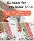 Drawer Front Installation Clamps Adjustable Cabinet Mounting Hardware for home kitchens, offices, and living rooms with 1-3 cm compatibility.