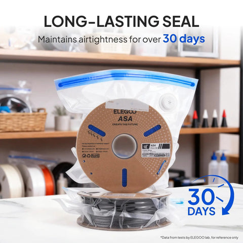 Heavy Duty Vacuum Seal Filament Storage Bags For 3D Printers With Airtight Moisture Proof Design And Two Reinforced Clips Keep Your Plastic Rolls Fresh And Make The Daily Printing Hustle A Total Breeze