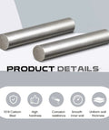 2 Pieces 1 Inch Diameter 6 Inch Long 1018 Carbon Steel Round Rods Cold Rolled Unpolished Finish For Shaft Gear Drill Lathe Boring Machine