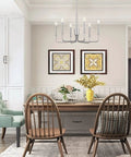6 Light Rustic Industrial Chandelier With Brushed Nickel Finish For Dining Room Living Room Kitchen Island Foyer Candle Style Ceiling Light Fixture