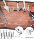 Stainless Steel Clevis Pin Kit, 20 Piece Flat Single Hole Pins with tools for fixing machinery and DIY projects