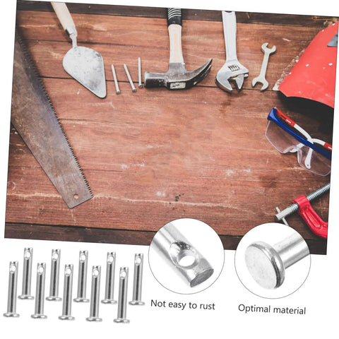 Stainless Steel Clevis Pin Kit, 20 Piece Flat Single Hole Pins with tools for fixing machinery and DIY projects