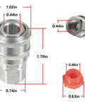 One Quarter Inch FNPT A Style Air Fittings Pack Of Ten For Quick Push To Connect With Style A Plugs Like 778 777 1777 Series No Fuss Tool And Hose Swaps Durable Fit For Handy Shop Air Lines