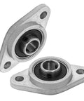 Four Pack 0.31 Inch 8mm Pillow Block Bearing Flange Bearing Self Aligning Mount For Machinery Aluminum Alloy KFL08 Replacement Bearings 1.85 Inch