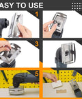 Step-by-step guide using two pack slot cutter square rectangle stainless steel milling cutter for oscillating multi tools.