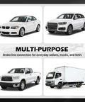 Extensive Brake Line Fittings Kit with 100 Pieces for 1/4 Inch and 3/16 Inch Tubing Nuts and Connectors for Cars, SUVs, Trucks